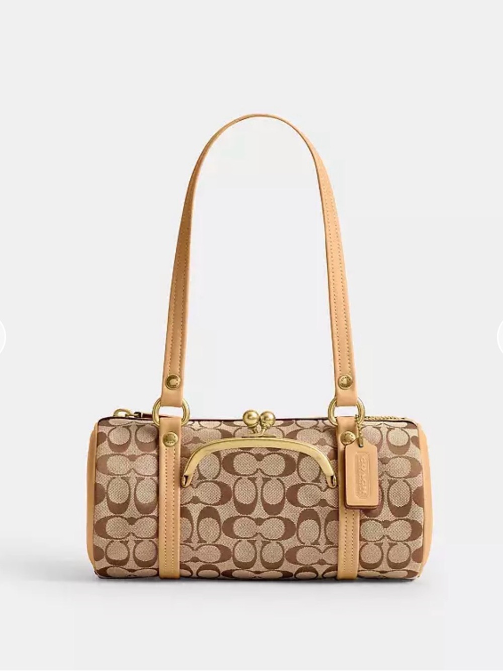 Coach Kisslock Barrel Bag 28